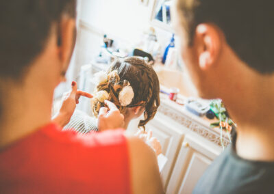 Mariage à Perpignan - Shooting coiffure de la mariée