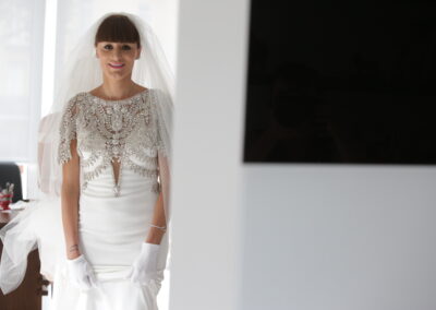 préparatifs de la mariée