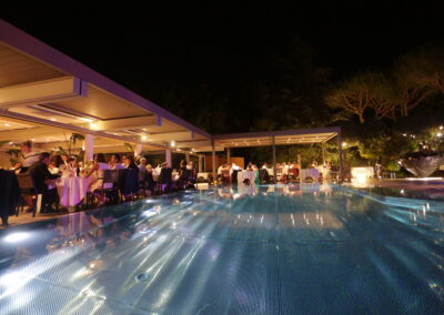 réception en extérieur à la villa Duflot à Perpignan