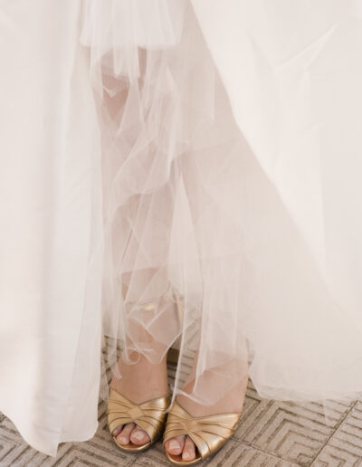 chaussures de la mariée