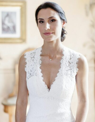 Mariage à Montpellier - portrait de la mariée dans sa robe