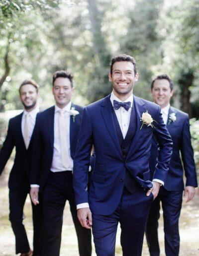 Mariage à Montpellier - le marié et ses témoins
