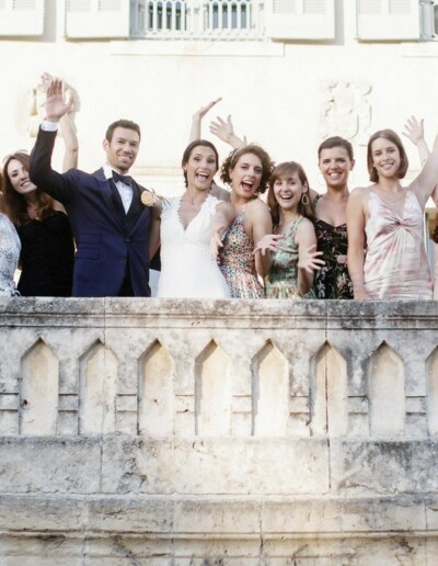 Mariage à Montpellier - les mariés et leurs invités