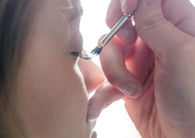 préparatifs de la mariée maquillage
