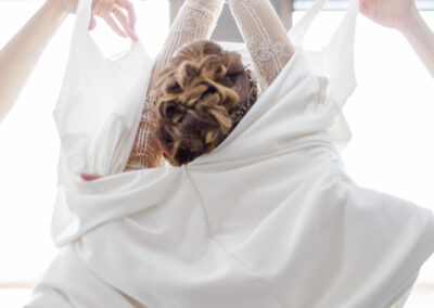 mariage à Bolquère, préparatifs de la mariée