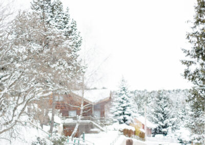 first look des mariés dans la neige