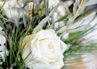 Mariage en Hiver à Bolquère : décoration de table